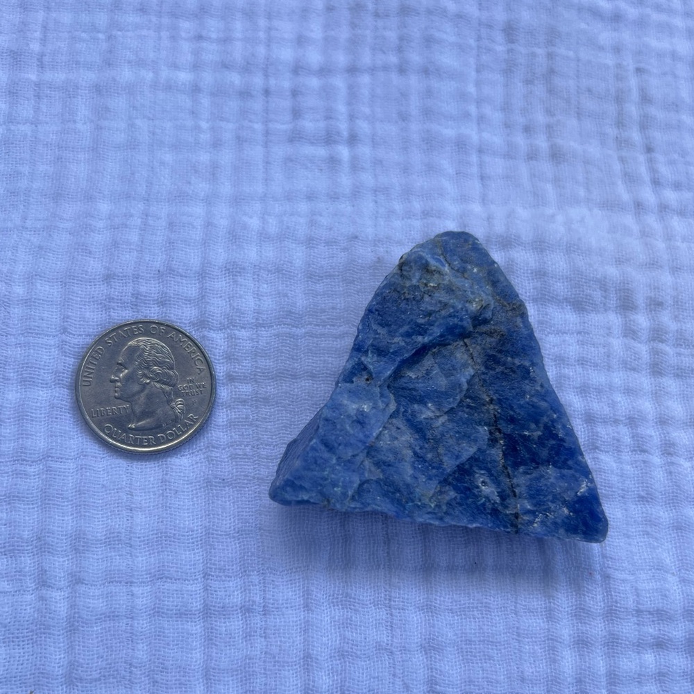 Sodalite Raw Texture Triangle Crystal